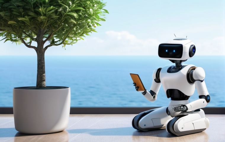 AI 윤리와 감성 AI - **Prompt 1: Daily Life AI Integration**
A wide shot of a bustling, modern city apartment at sunr... AI 윤리와 감성 AI - **Prompt 1: Daily Life AI Integration**
A wide shot of a bustling, modern city apartment at sunr...