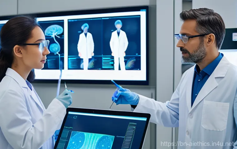 AI 윤리와 AI 윤리적 AI 윤리 평가 지침 - **Prompt:** A futuristic, inclusive classroom setting where five students of various ethnicities (ag...